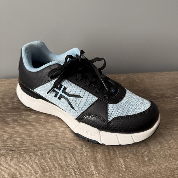KURU Quantum 2 Athletic Shoes Womens Size 9.5 Black Blue KURUCLOUD Sneaker - Picture 1 of 11